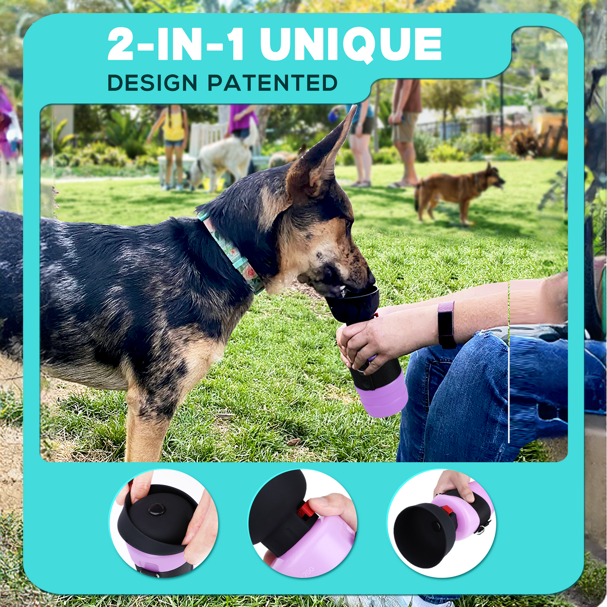 28oz Portable Dog Water Bottle Dispenser-3Gen-2