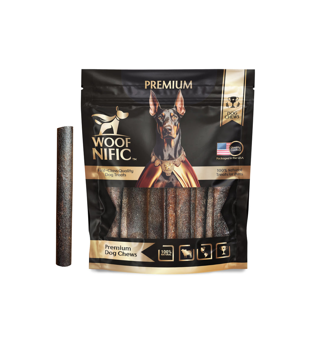 Woof Nific Straight Collagen Dog Chews – Beef Skin