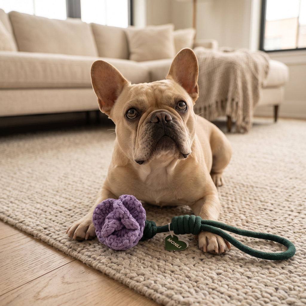 Lavender Rose: 2 in 1 Snuffle Tug Toy-3